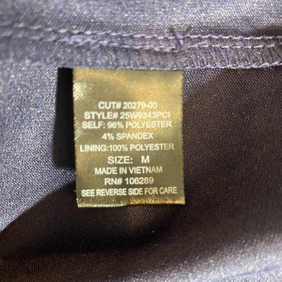 Trixxi V-Neck Navy Dress Size Medium - Picture 8 of 9